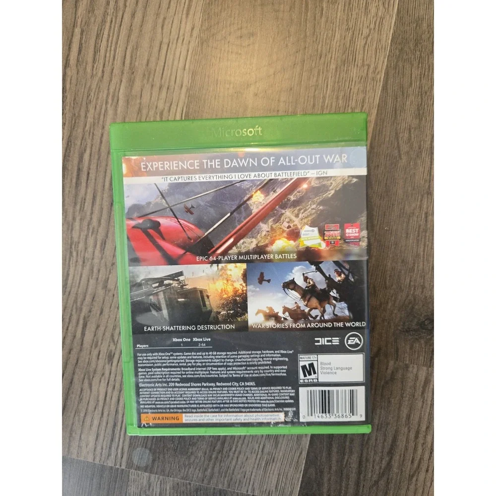 Battlefield 1 Microsoft Xbox One 2016 Edition